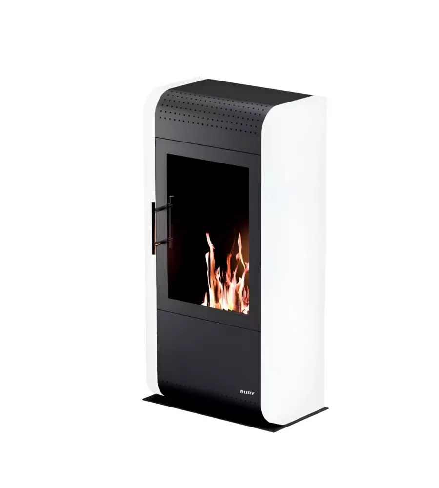 Stufa a bioetanolo ventilata Tecno Air System "Giga" bianco 3000W
