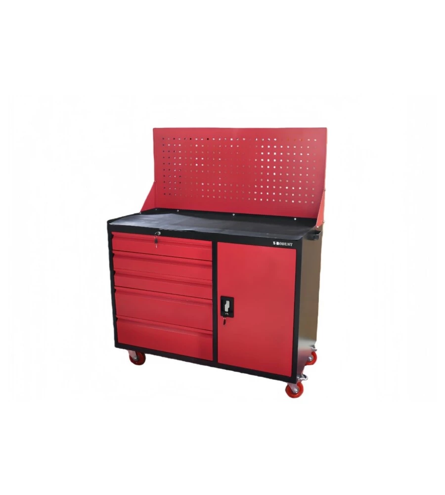 Carrello porta utensili da officina con pannello forato Essenza portata 500 kg 107,5x51,5x84 cm