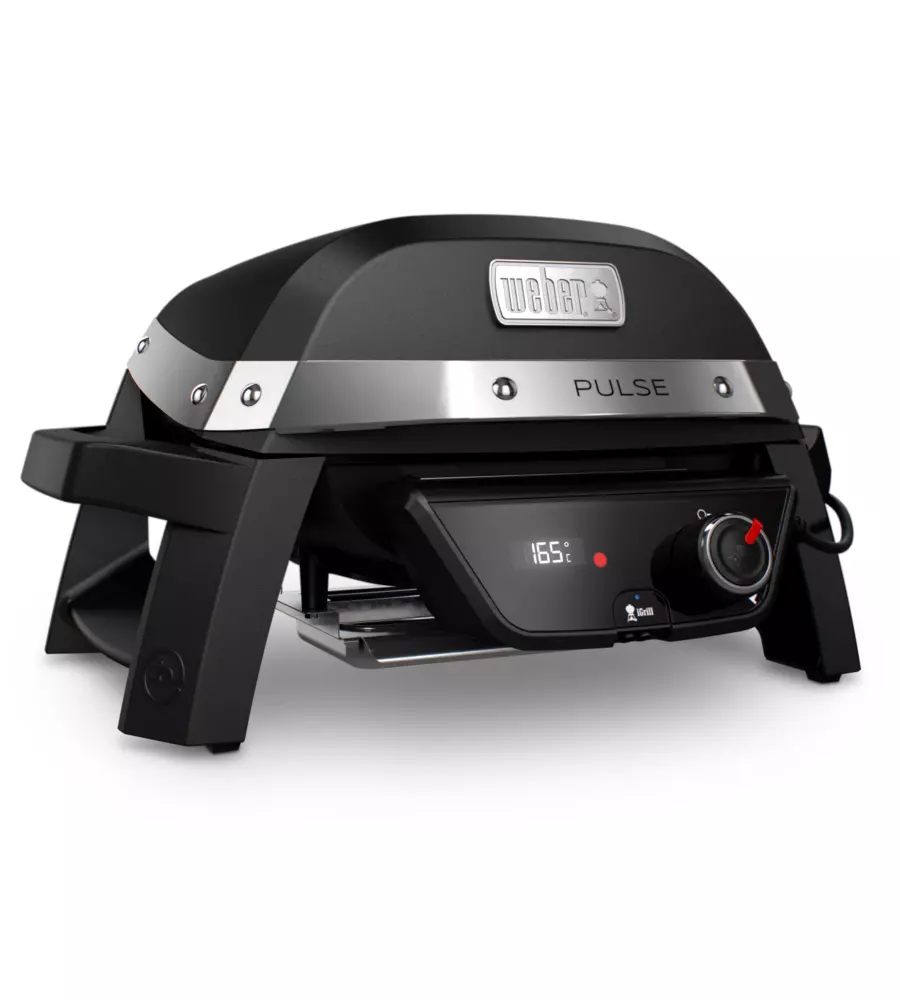 Barbecue elettrico Weber "Pulse 1000" nero con griglia 41x31 cm