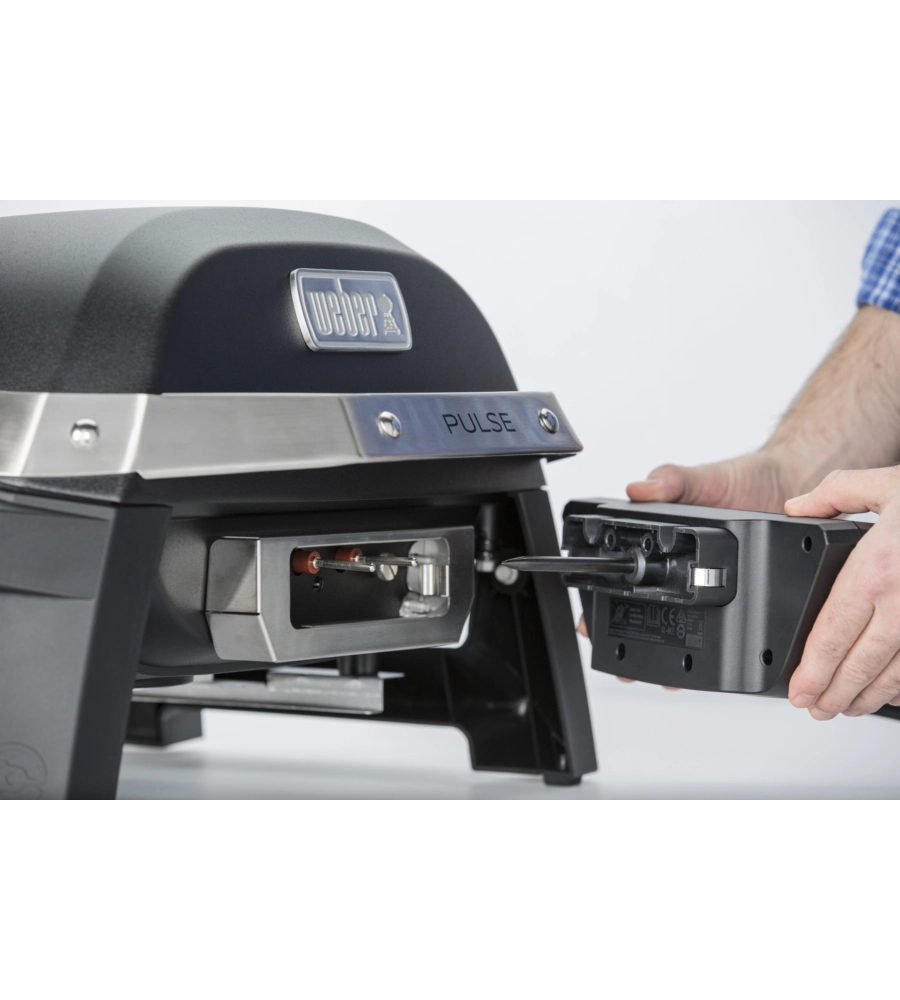 Barbecue elettrico Weber "Pulse 1000" nero con griglia 41x31 cm