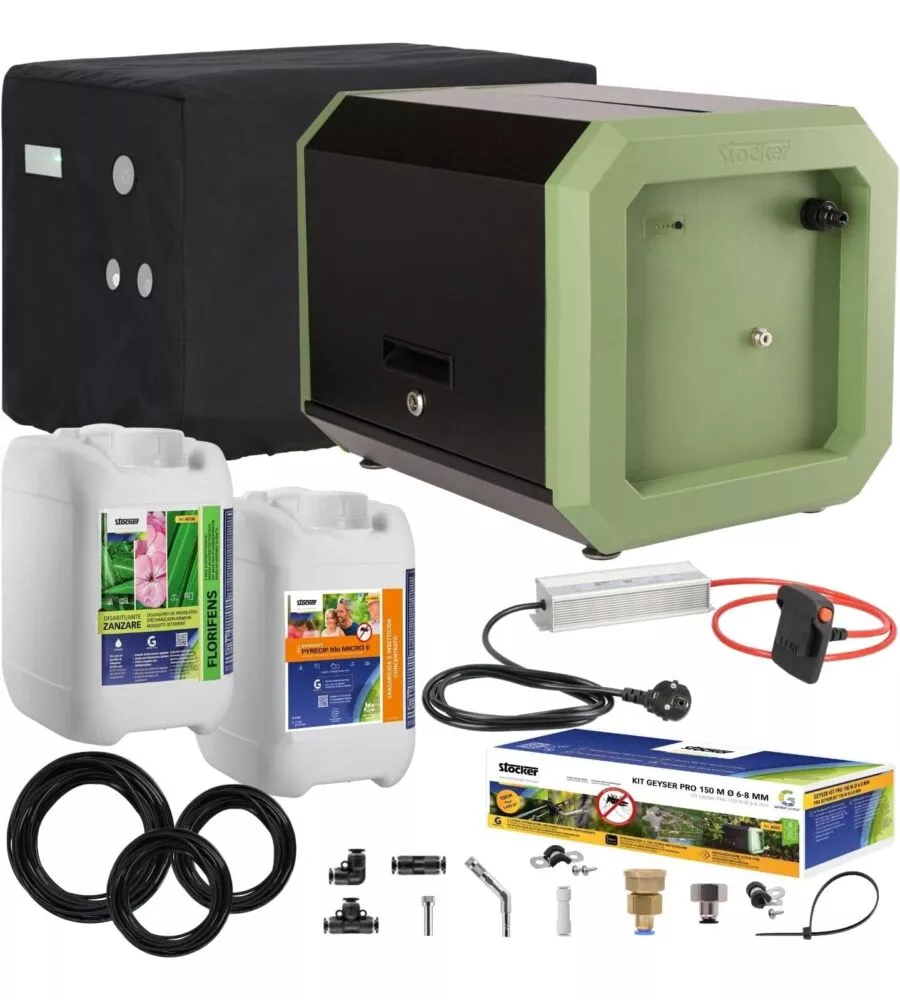 Kit nebulizzatore antizanzare Stocker geyser "Pro" 150 mt