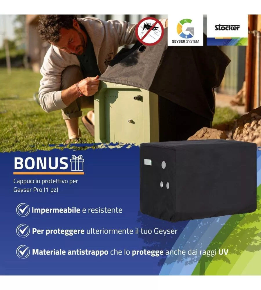 Kit nebulizzatore antizanzare Stocker geyser "Pro" 150 mt
