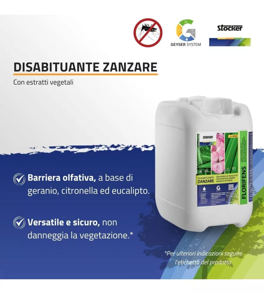 Kit nebulizzatore antizanzare Stocker geyser "Pro Dual" 240 mt