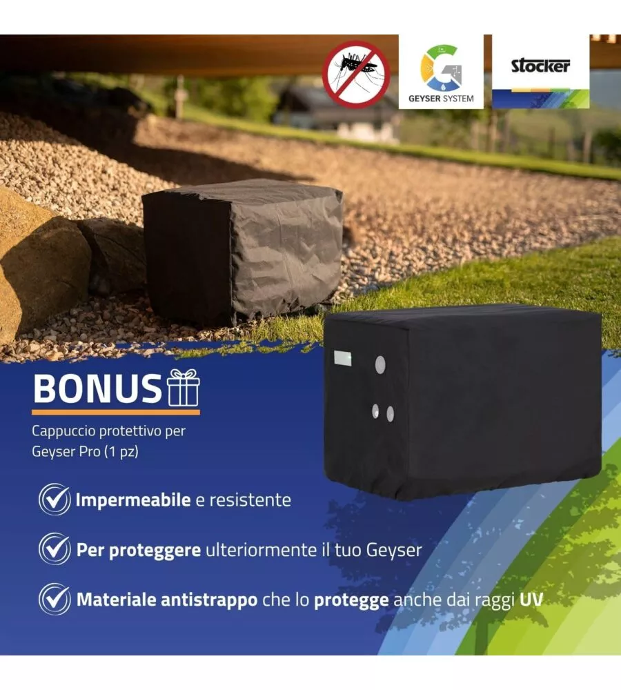 Kit nebulizzatore antizanzare Stocker geyser "Pro Dual" 240 mt