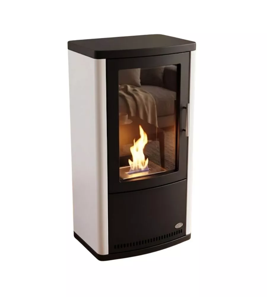 Biostufa Tecno Air System "Ruby Tofane" bianco 50x32x97 cm