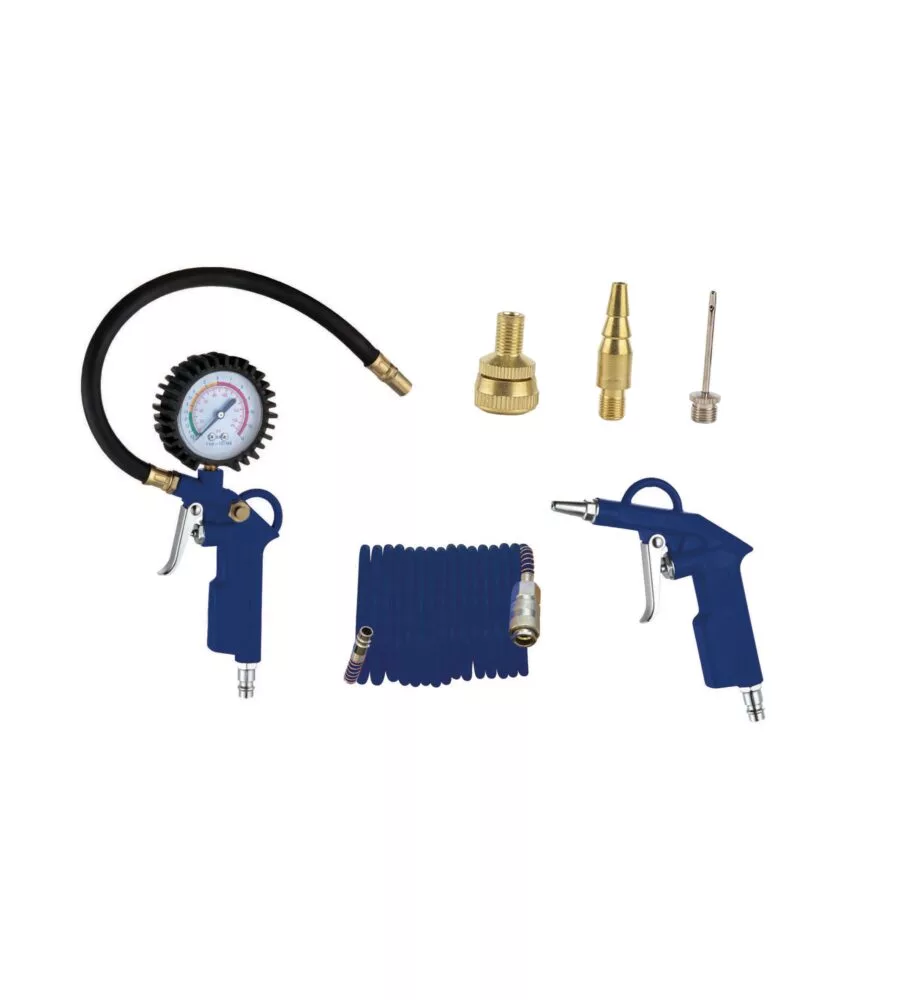 KIT 6 ACCESSORI PER COMPRESSORE ARIA COMPRESSA AD ATTACCO RAPIDO HYUNDAI