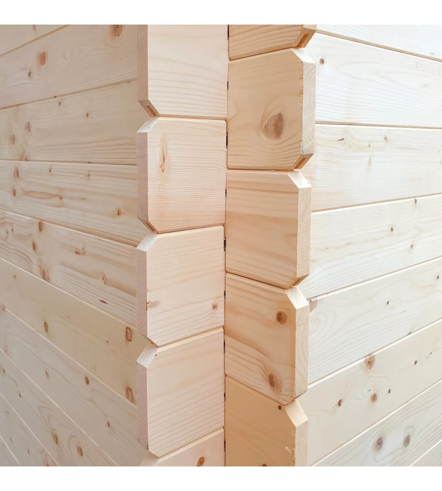 Casetta in legno da giardino Alce "Michelle" in abete 396x249x236 cm