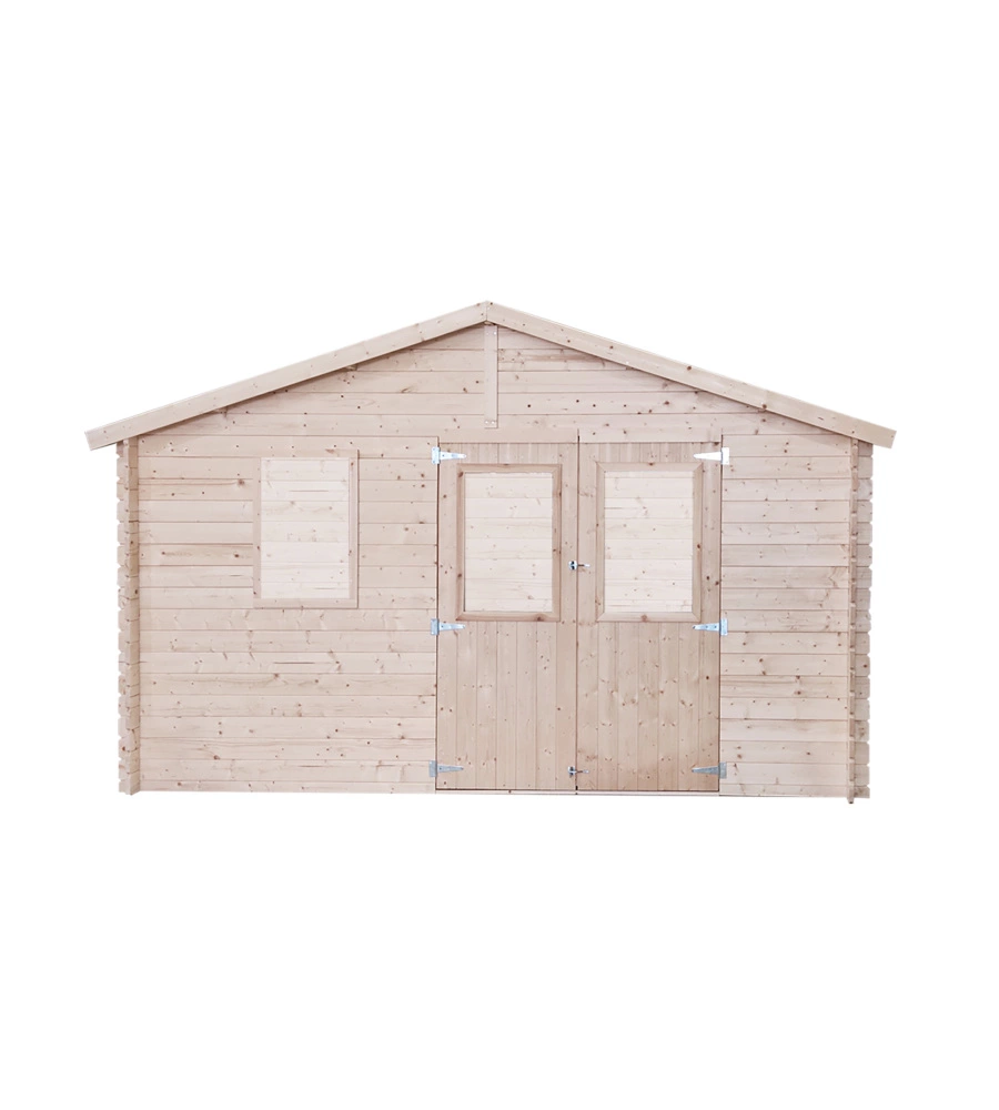 Casetta in legno da giardino Alce "Michelle" in abete 396x249x236 cm