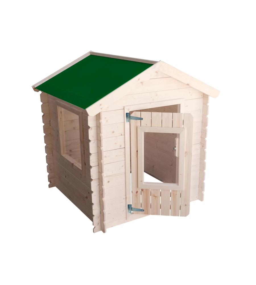 Casetta da giardino per bambini in legno Alce "Snoopy" in abete 98x98x112 cm