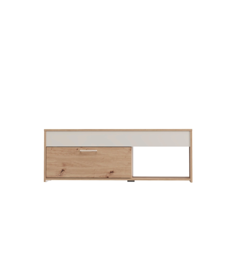 Mobile soggiorno porta tv 2 ante BellaHome "Grosseto" quercia 122x40x33,2 cm