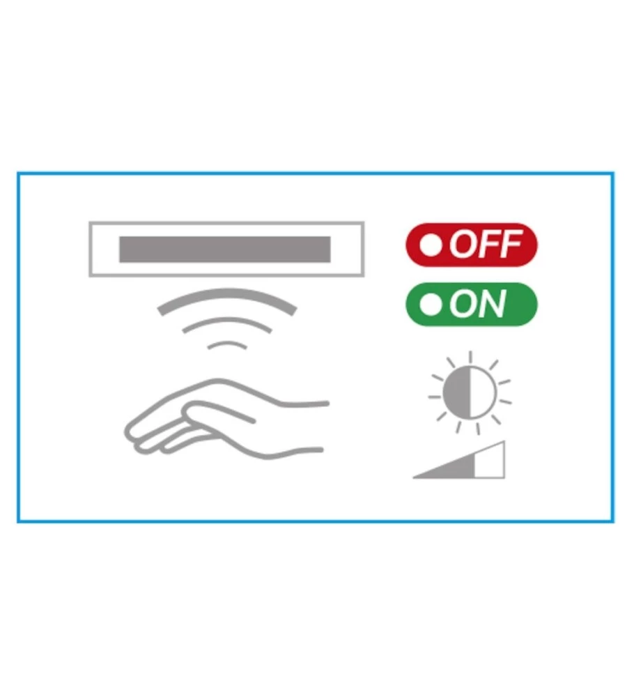 CAVO DI INPUT CON SENSORE ON/OFF E SENSORE DI LUMINOSITA' GRIGIO CHIARO FAMI 391