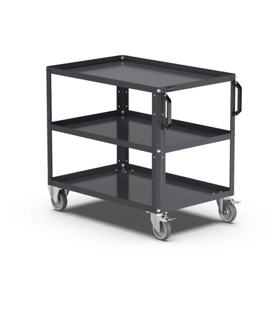 CARRELLO PER OFFICINA CON 3 RIPIANI XL FAMI 391 PORTATA 330KG 102,8X61,5X84,6 CM