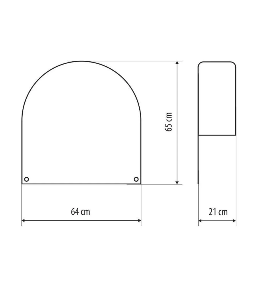 Copriruota per caravan, camper e rimorchi Lampa "L" 65x67 cm - cod. 15965