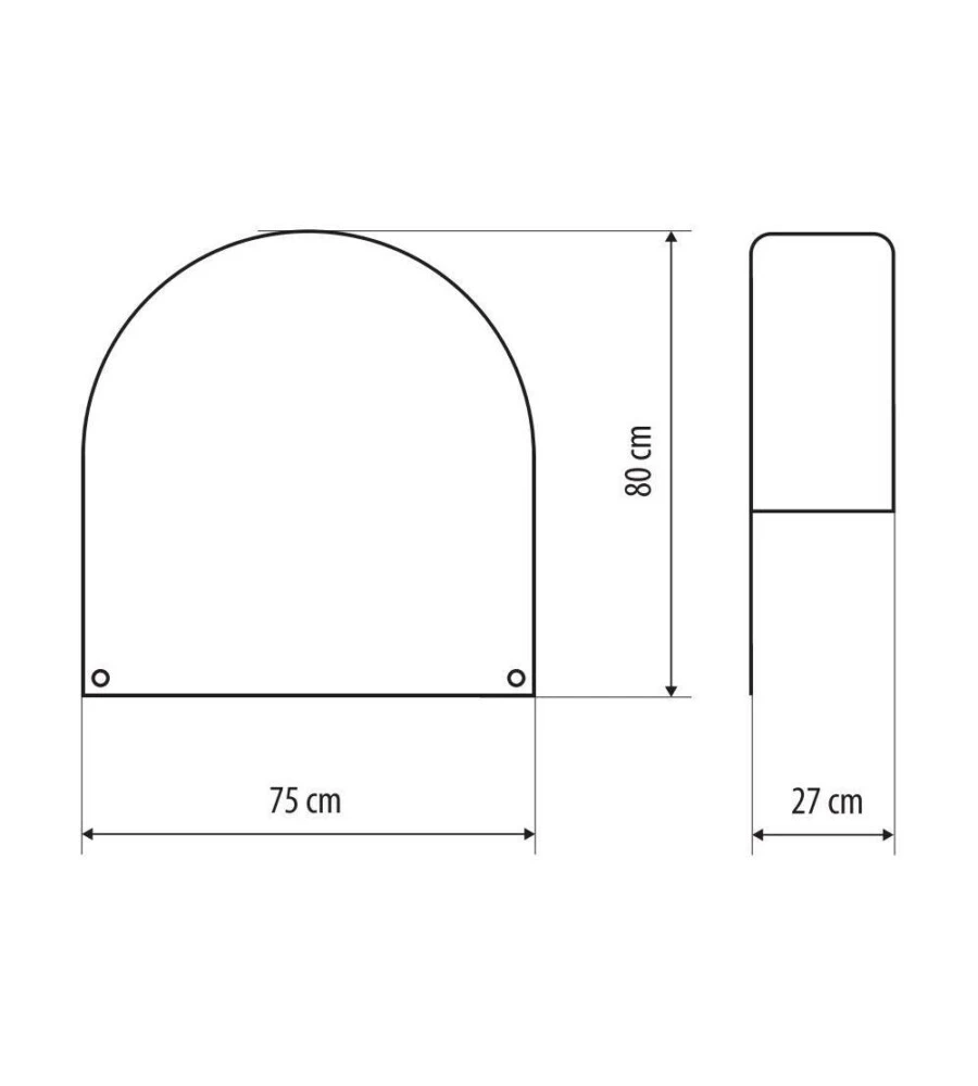 Copriruota per caravan, camper e rimorchi Lampa "XL" 80x75 cm - cod. 15966