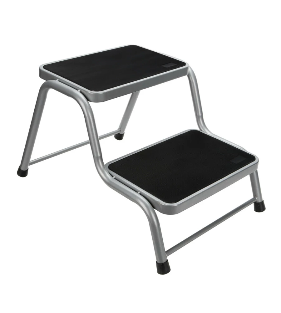 Scaletta doppia per caravan in acciaio Lampa portata 150 kg - cod. 40707
