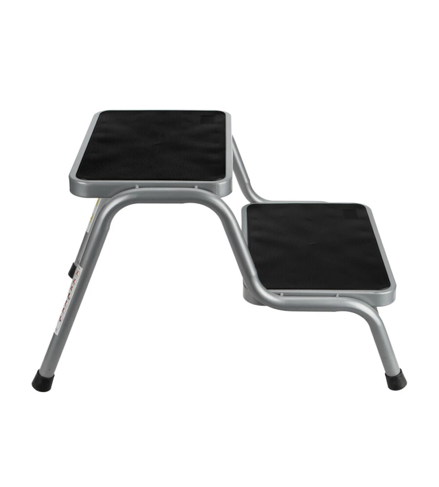 Scaletta doppia per caravan in acciaio Lampa portata 150 kg - cod. 40707