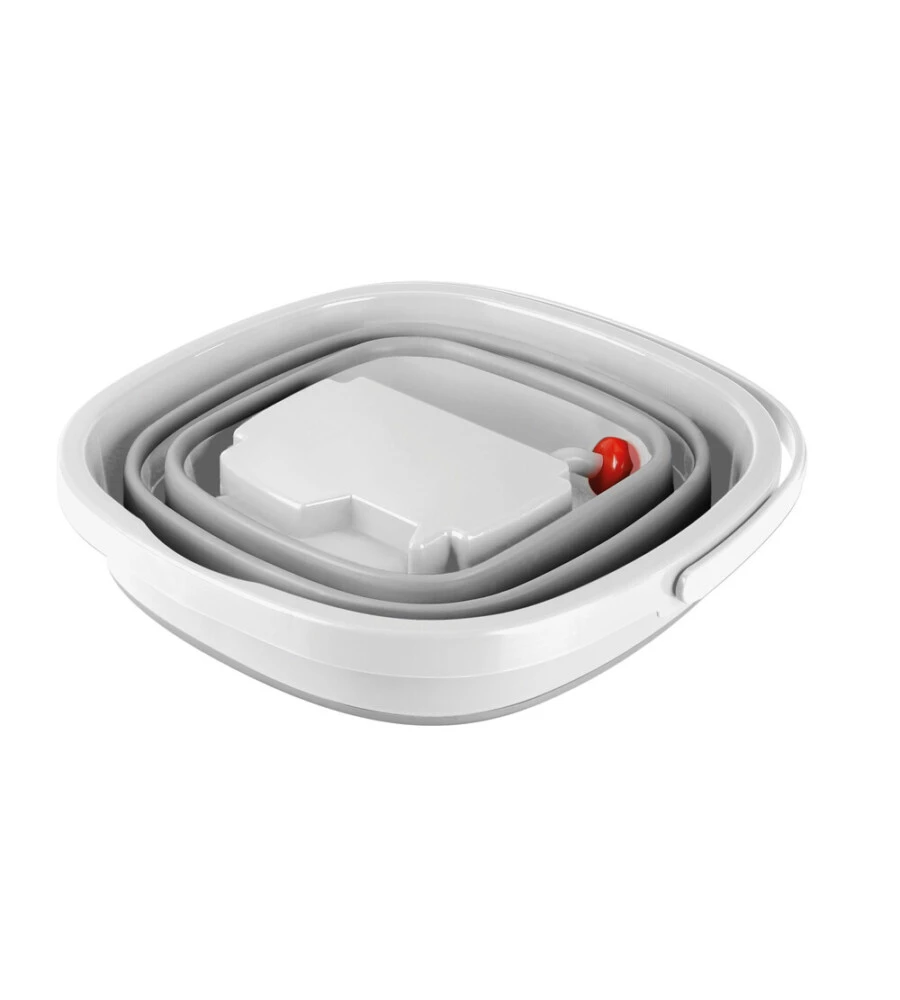 Secchio pieghevole con pompa a batteria ricaricabile Lampa "Aquarover" 15 litri - cod. 40729