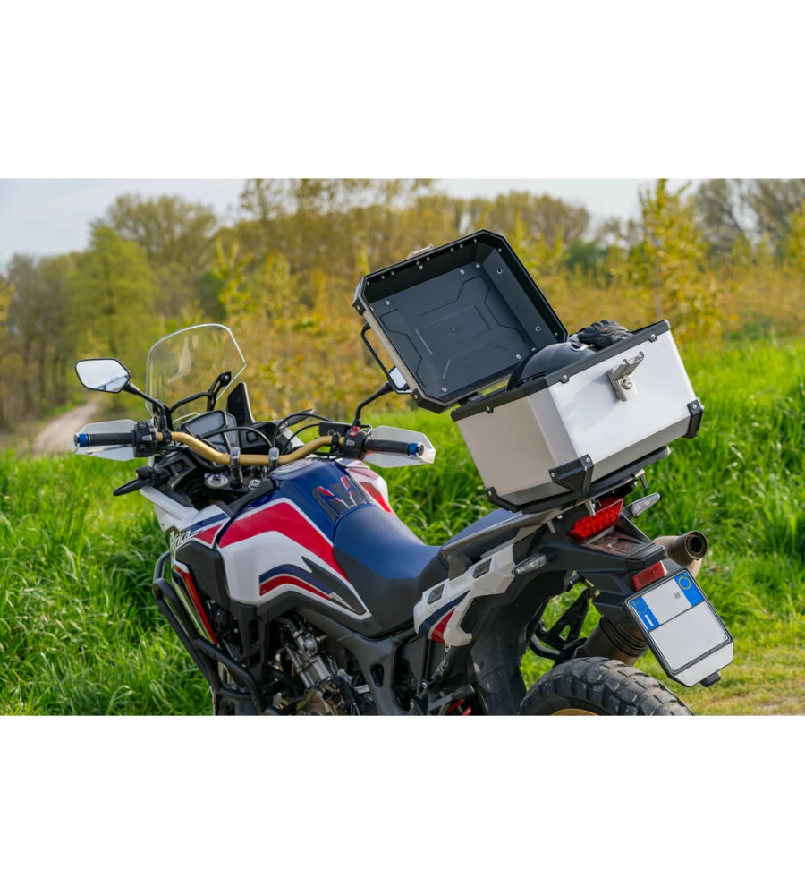 Baule porta oggetti per moto Lampa "T-Box 45S" argento 45 litri - cod. 91668