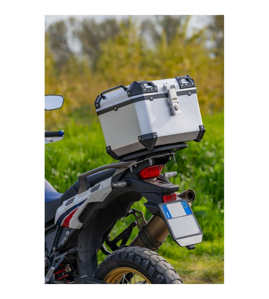 Baule porta oggetti per moto Lampa "T-Box 45S" argento 45 litri - cod. 91668