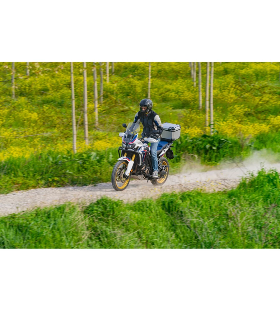 Baule porta oggetti per moto Lampa "T-Box 45S" argento 45 litri - cod. 91668