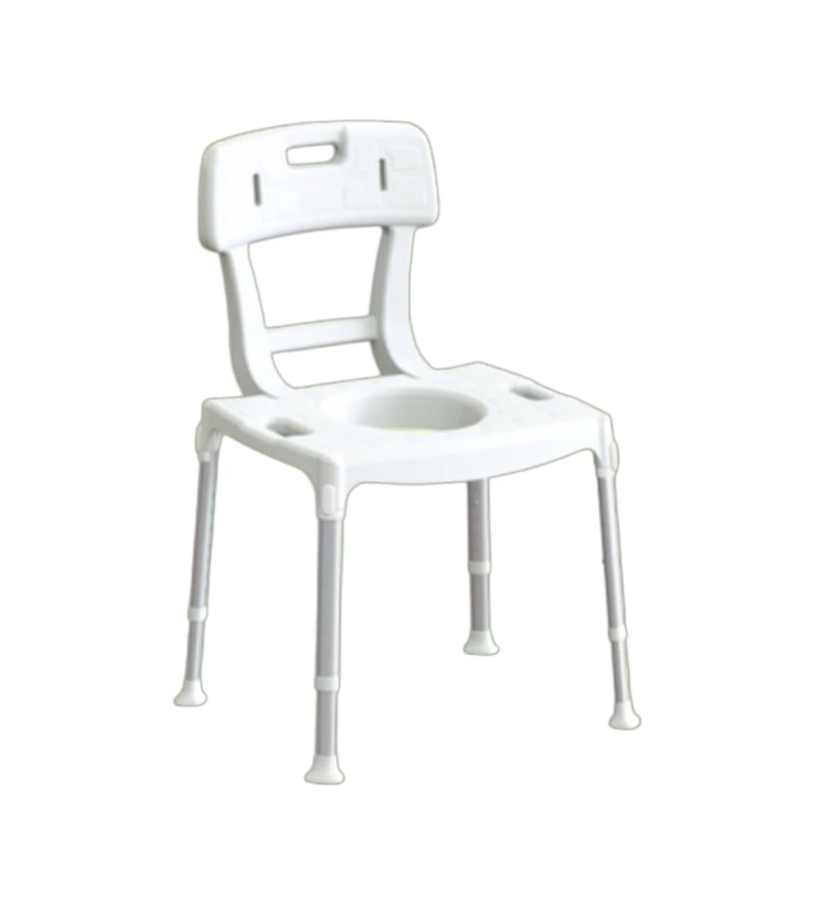 Sedia comoda K Design con schienale bianca 51x40x39\54 cm