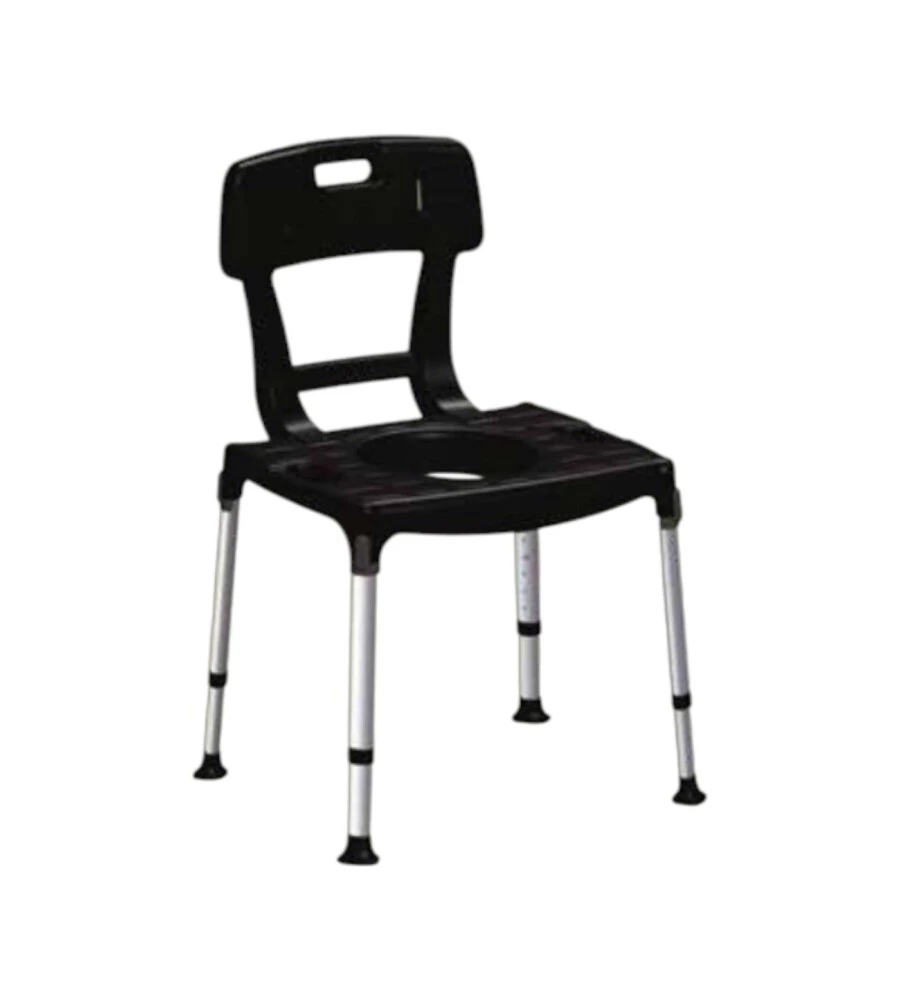 Sedia comoda K Design con schienale nero 51x40x39\54 cm