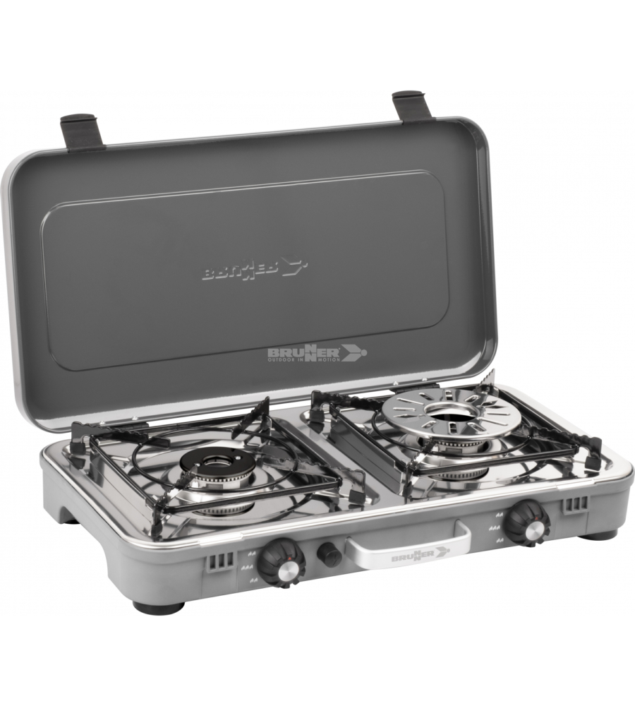 Fornello a gas Brunner "Devil Kookmaster Standalone 30" 2 fuochi 30 mbar