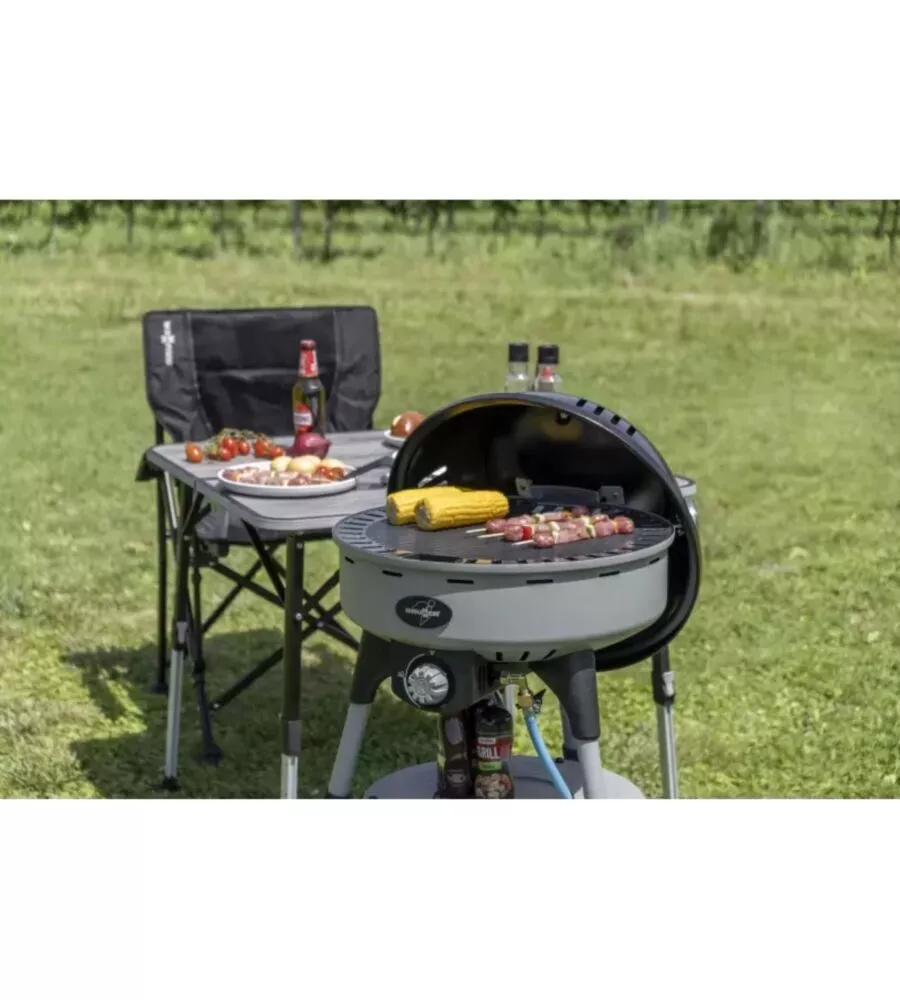 Barbecue a gas Brunner portatile "Devil BBQruiser HT" con griglia reversibile 62x59 cm