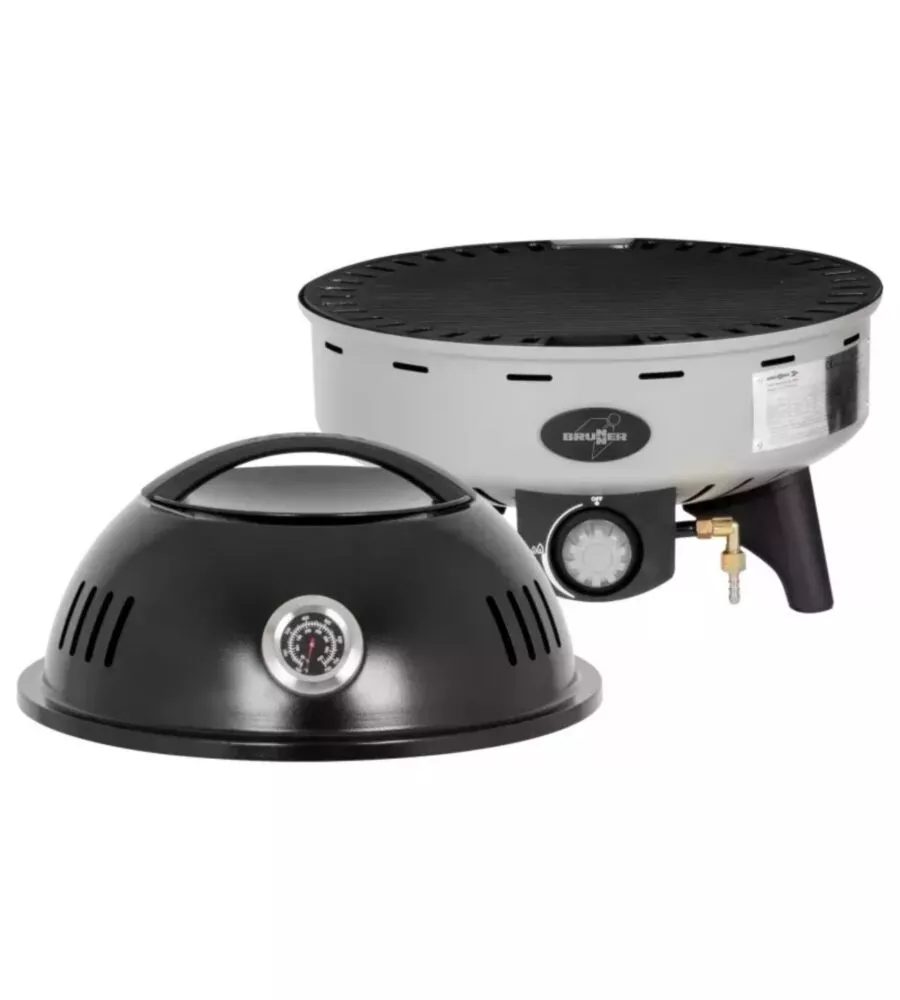 Barbecue a gas Brunner portatile "Devil BBQruiser HT" con griglia reversibile 62x59 cm