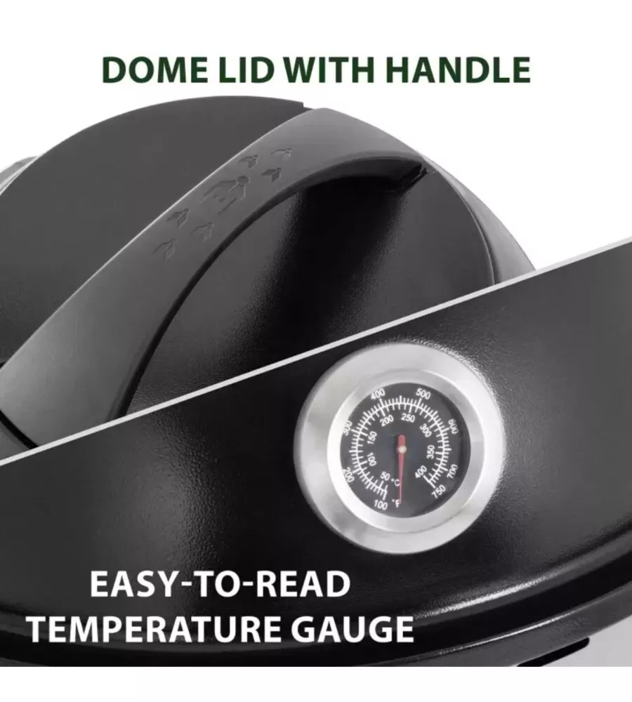 Barbecue a gas portatile Brunner "Devil BBQruiser HT Roundpan 30" con padella rotonda 30 mbar 62x59 cm