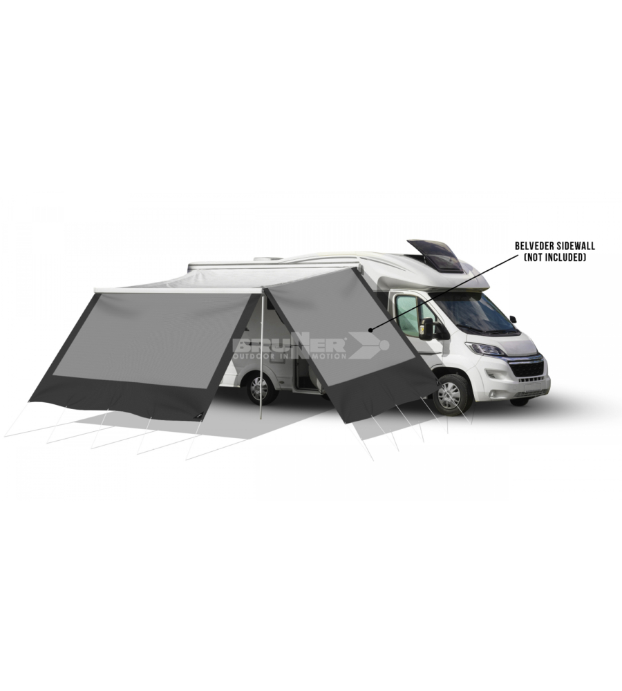Parete frontale ombreggiante da campeggio Brunner "Belveder" 380x195 cm