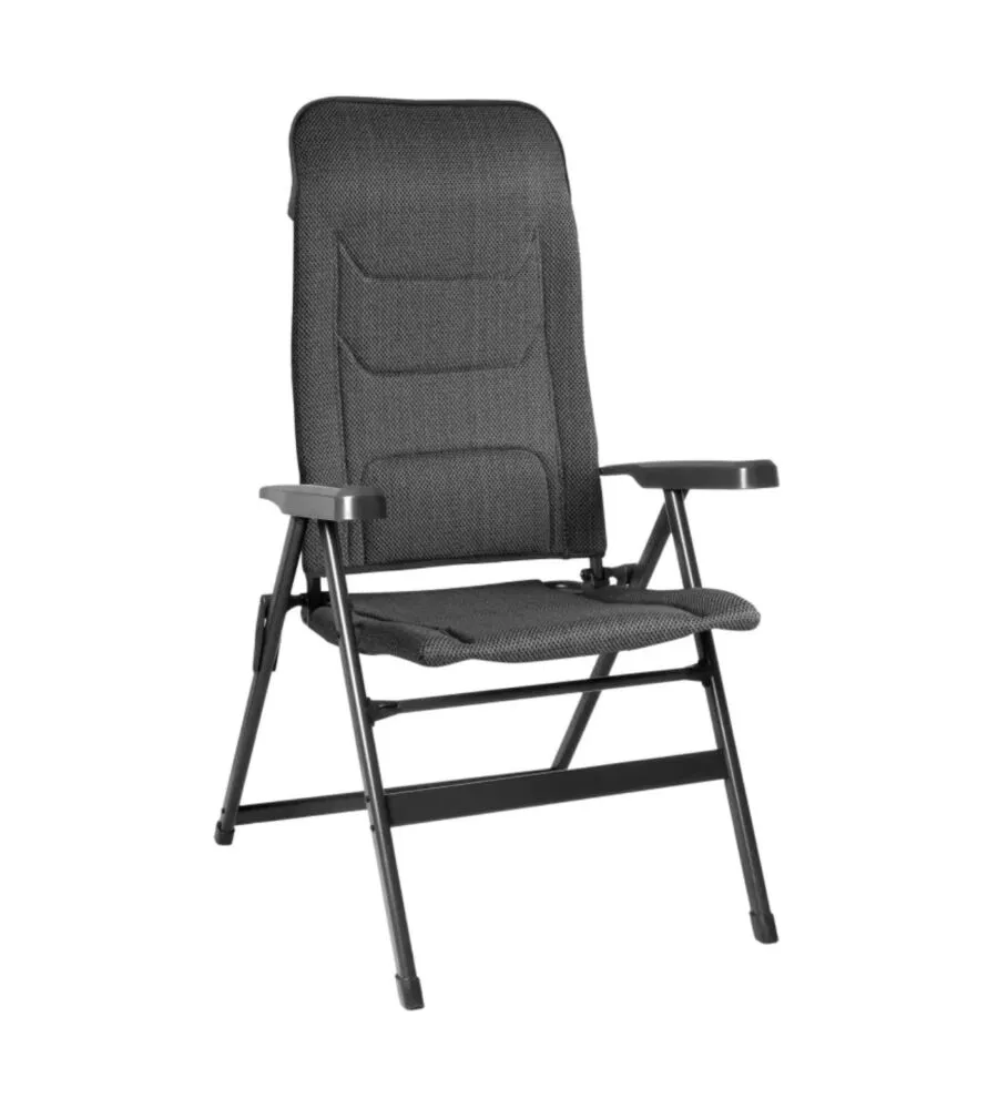 Sedia pieghevole da campeggio Brunner "Aravel Vitachic Salt&Pepper M" 50x44x122 cm