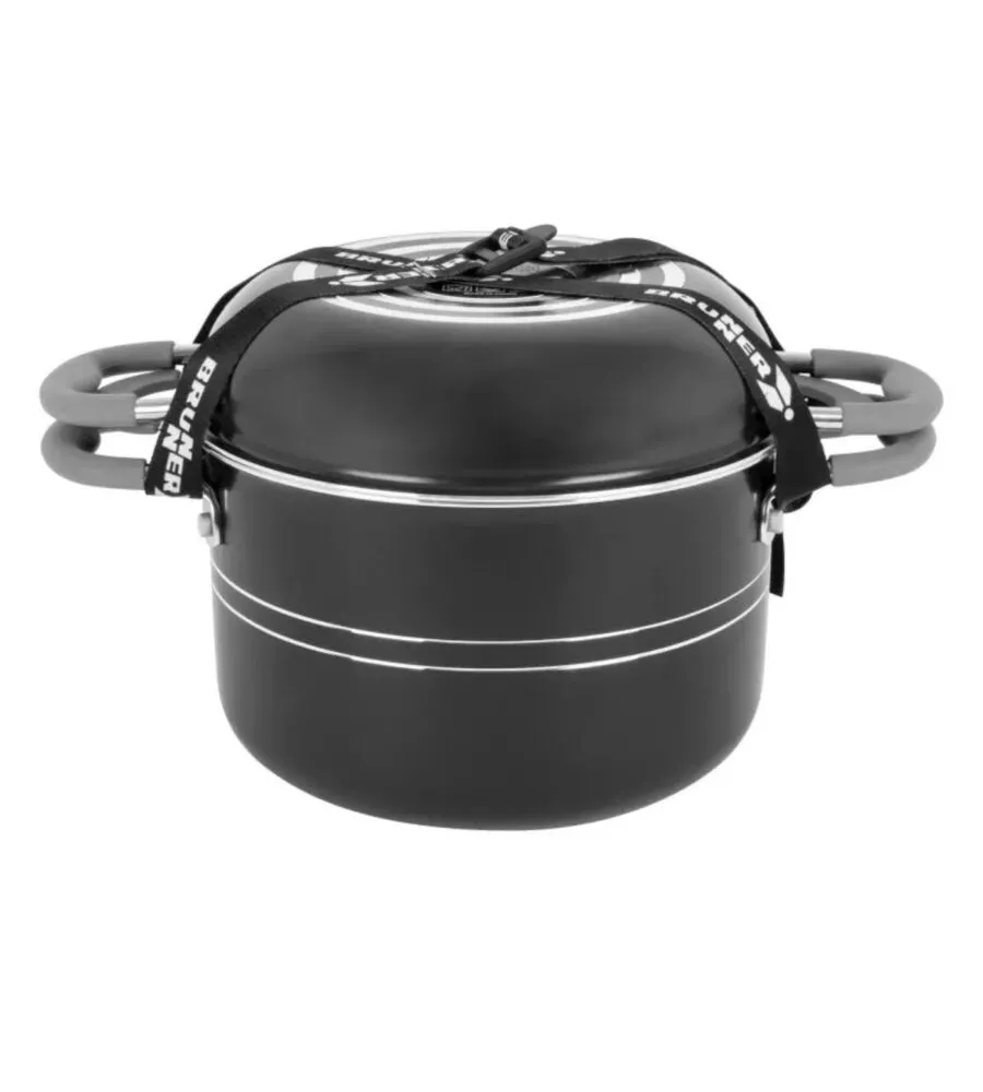 Set pentole da campeggio Brunner "Flavor 7+1" in alluminio 22 cm