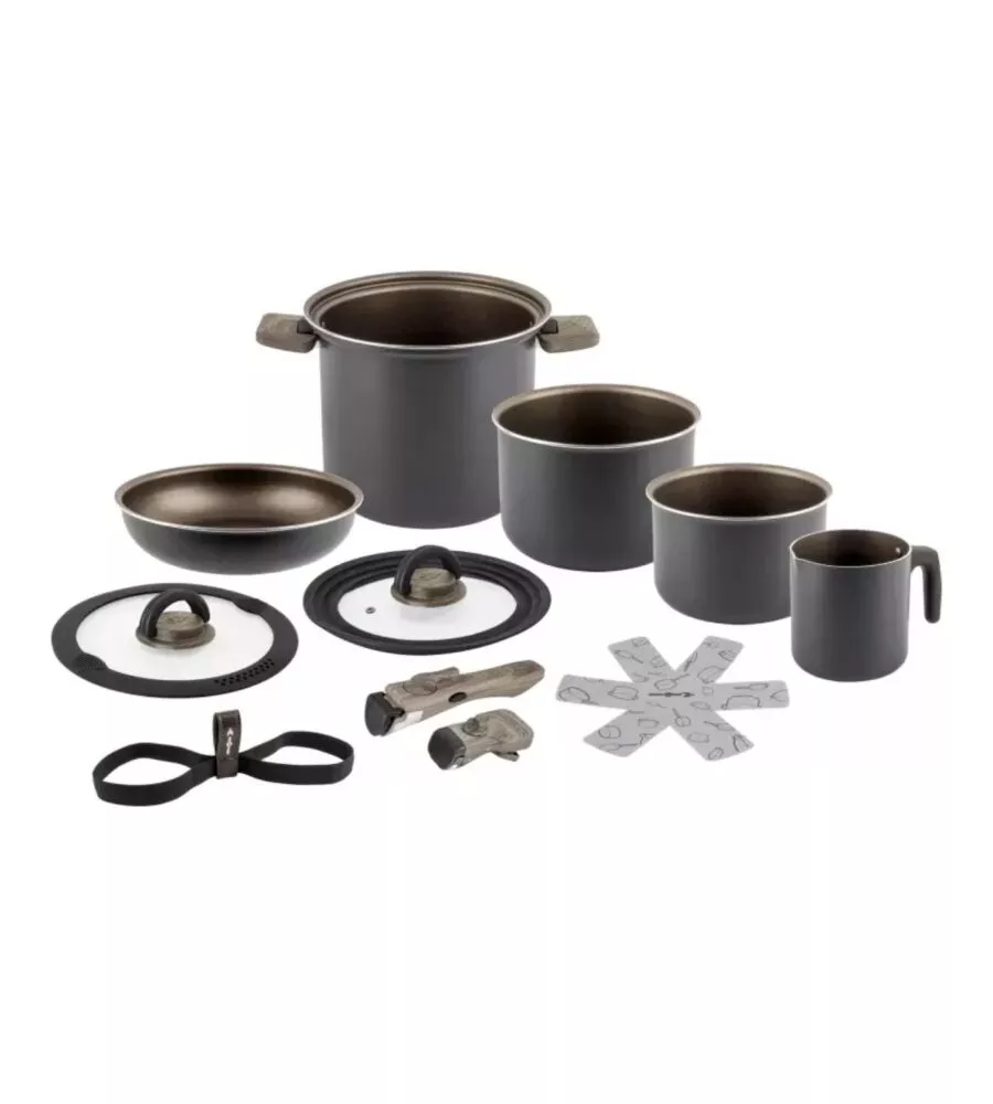 Set pentole da campeggio Brunner "Torralta" in alluminio 22 cm
