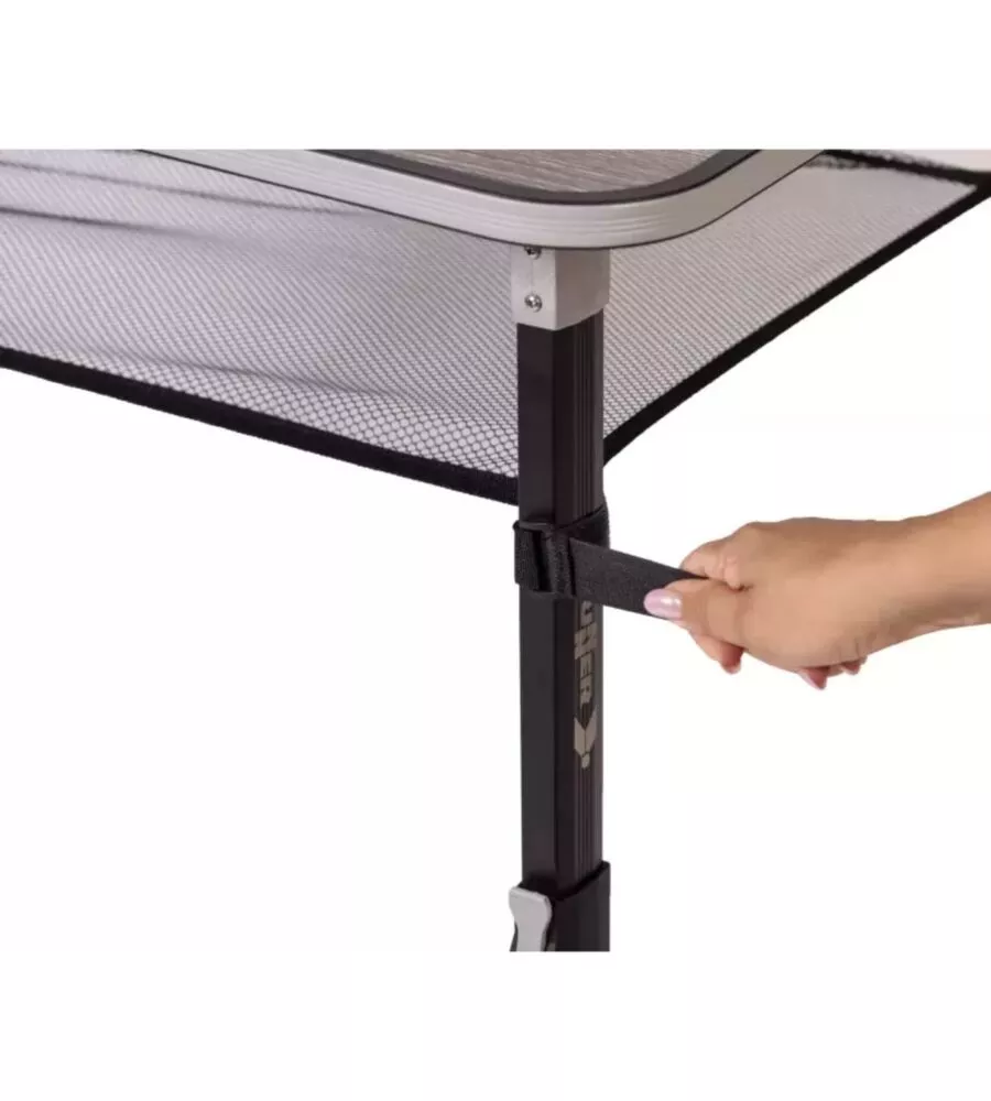 Tavolo pieghevole da campeggio Brunner "Elù NG" effetto legno 120x80x70 cm
