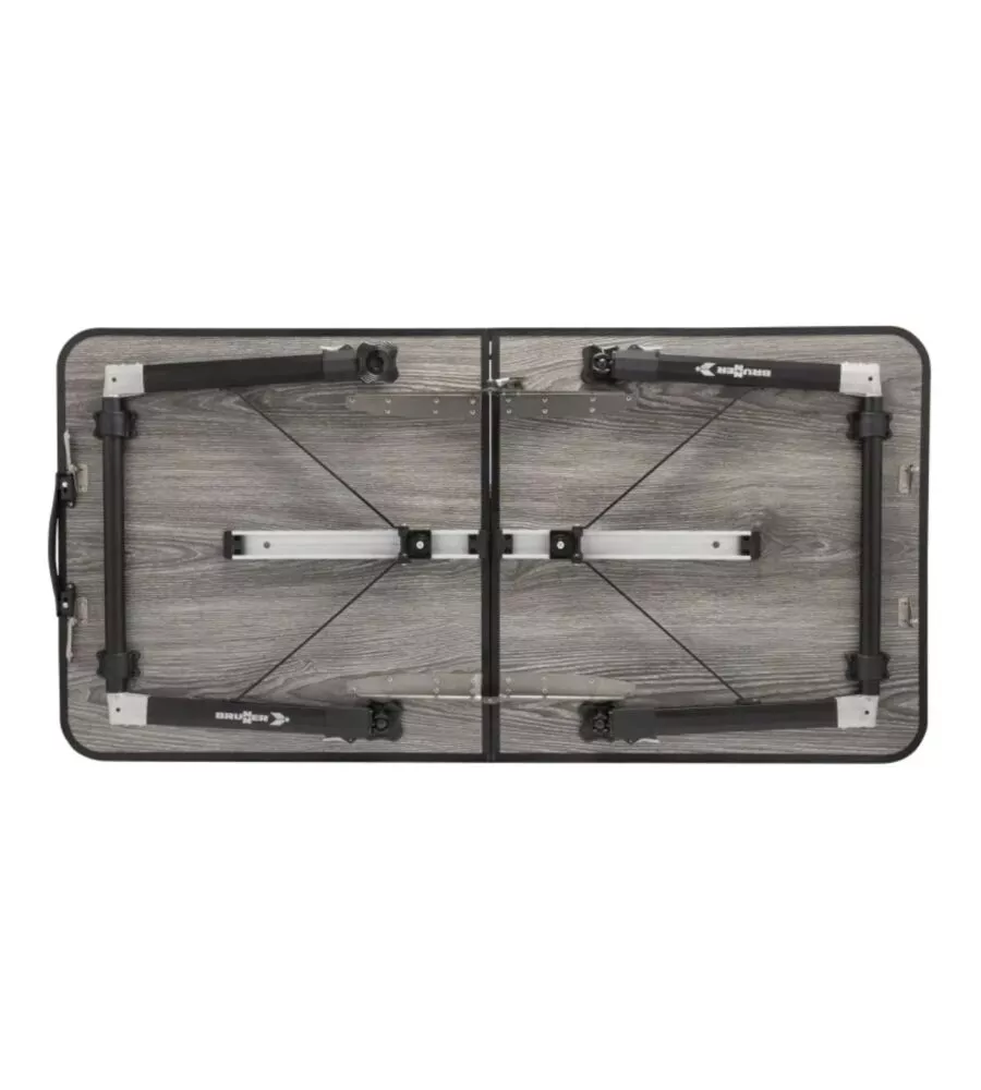 Tavolo pieghevole da campeggio Brunner "Elùtop Compack" effetto legno 120x70x70 cm