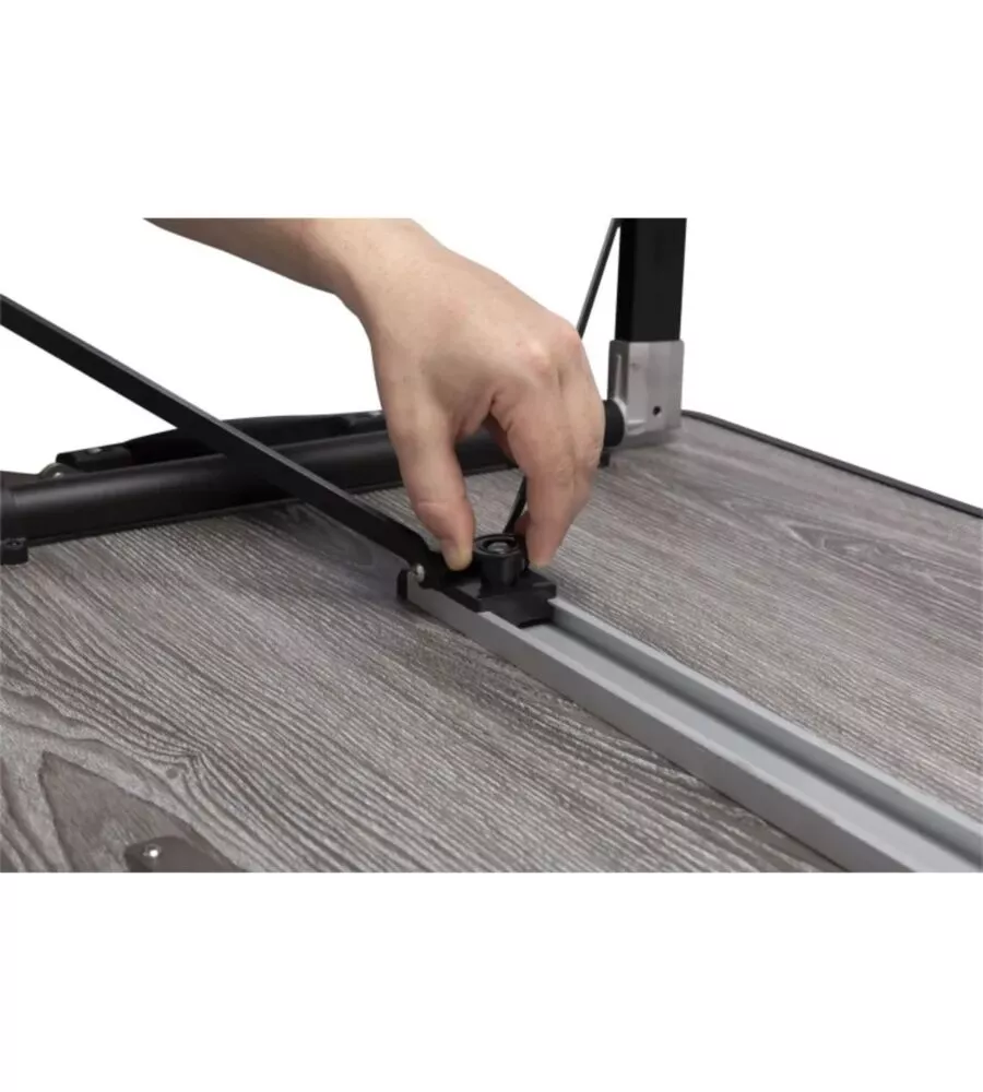 Tavolo pieghevole da campeggio Brunner "Elùtop Compack" effetto legno 120x70x70 cm