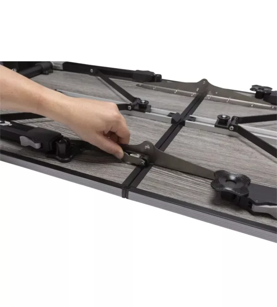 Tavolo pieghevole da campeggio Brunner "Elùtop Compack" effetto legno 120x70x70 cm