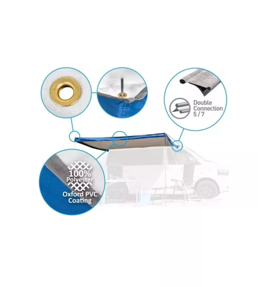 Tendalino parasole per veicoli brunner "Sunny Van Roof 300" 260x240cm
