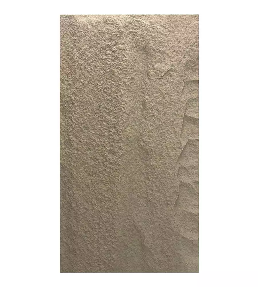Rivestimento murale fonoisolante Divina Home effetto pietra grigio cemento 60x3x120 cm