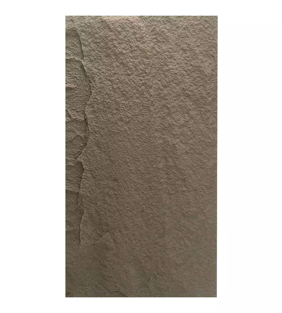 Rivestimento murale fonoisolante Divina Home effetto pietra grigio vulcano 60x3x120 cm