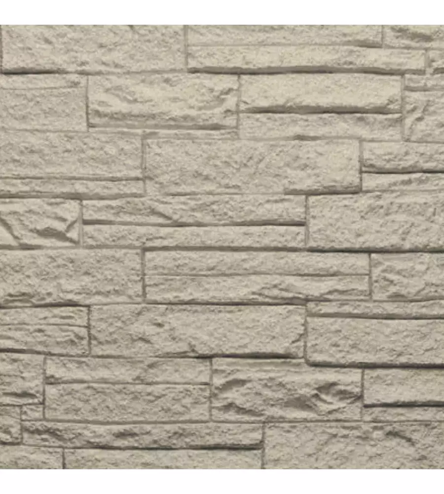 Rivestimento murale fonoisolante Divina Home effetto pietra graffiata grigio tortora 60x2,5x120 cm