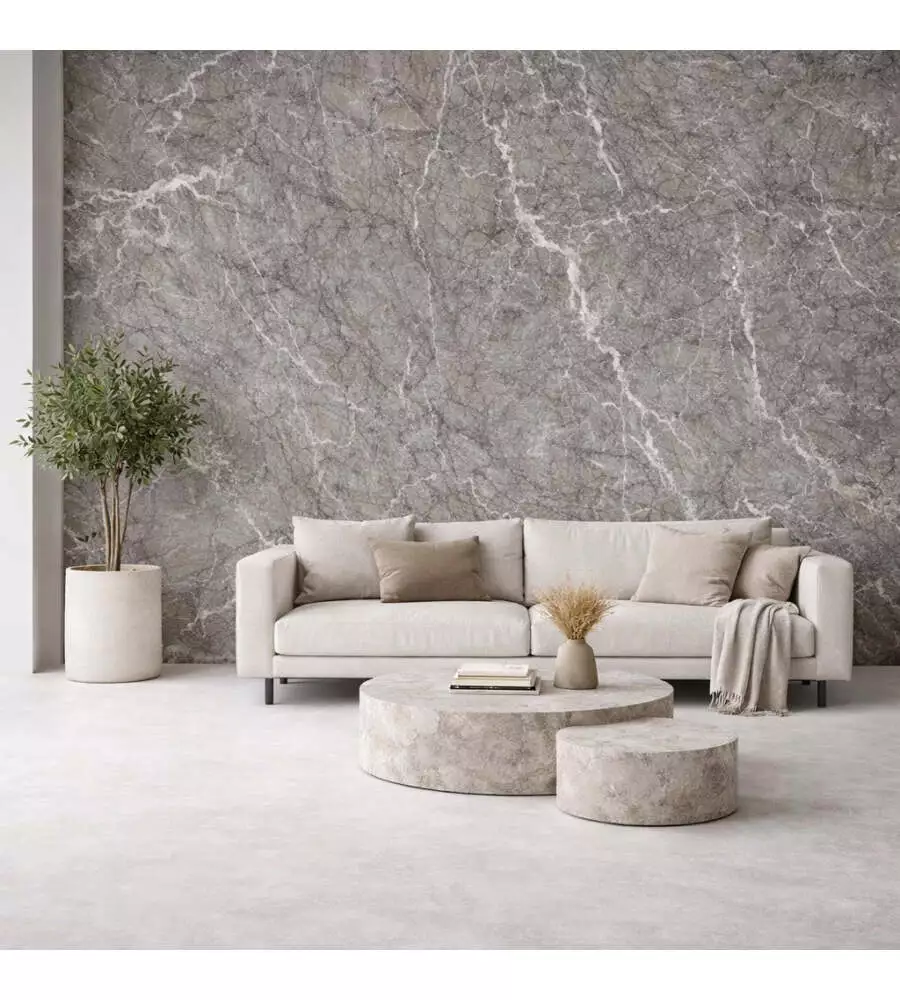 Rivestimento murale fonoisolante Divina Home effetto marmo grigio 60x0,3x120 cm
