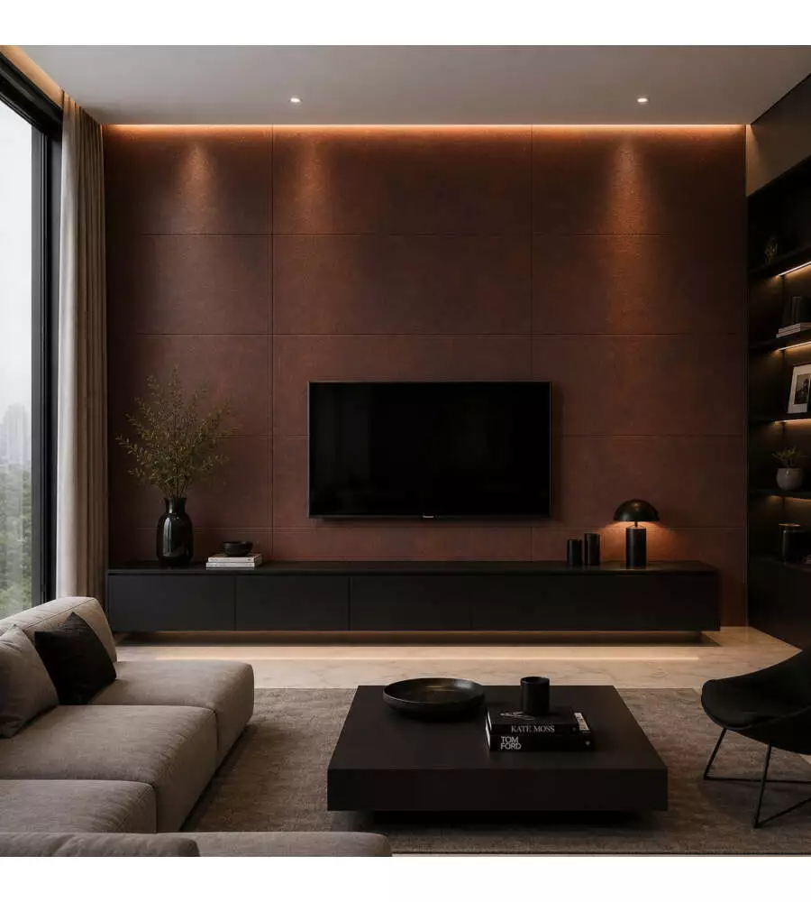Rivestimento murale decorativo Divina Home effetto metallo ruggine corten 60x0,3x120 cm