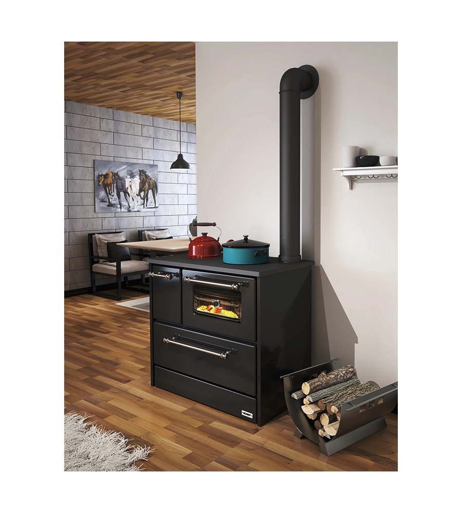 Cucina a legna Blinky "Dany" antracite 9kW