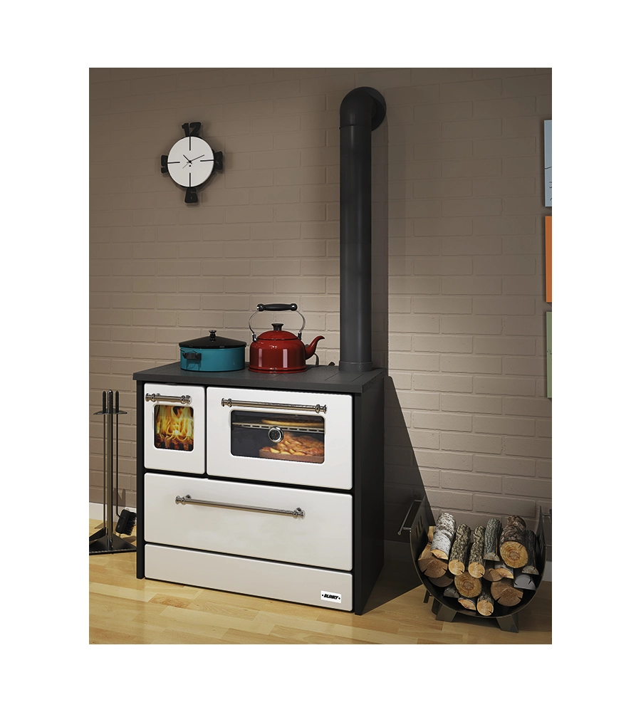 Cucina a legna Blinky "Giusy" bianco 9kW