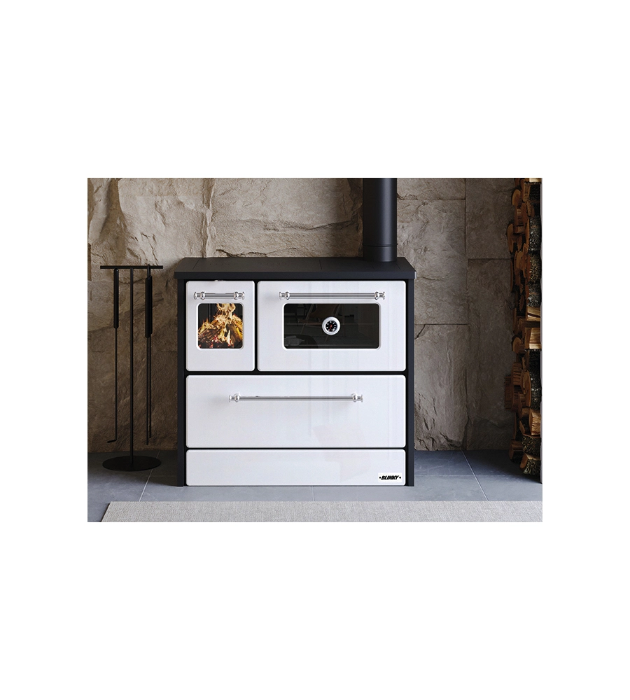 Cucina a legna Blinky "Giusy" bianco 9kW