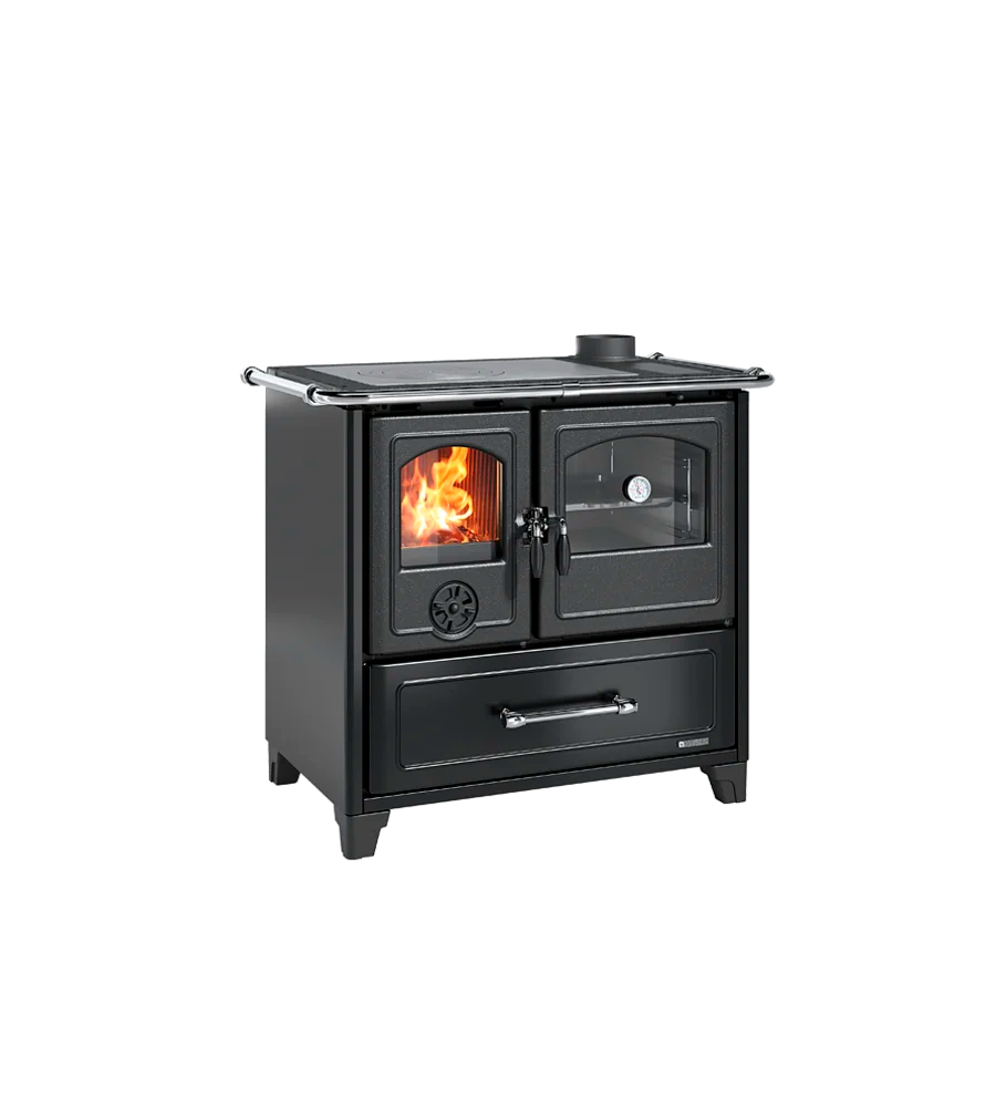 Cucina a legna La Nordica Extraflame "Family" antracite 8 kW