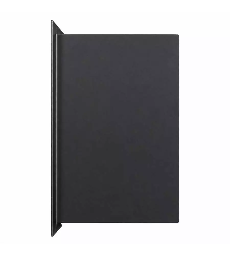 Camino bioetanolo da parete Divina Fire "Saturno" in acciaio nero 150x30x50 cm