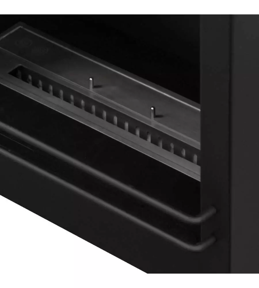 Camino bioetanolo da pavimento Divina Fire "Bellini" effetto marmo nero 96x35x96 cm